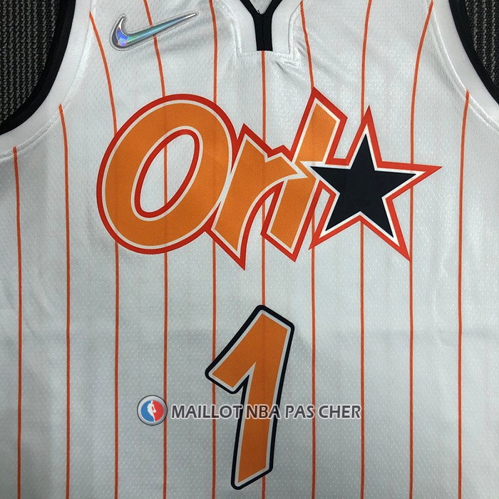 Maillot Orlando Magic Tracy McGrady NO 1 Ville 2020-21 Blanc